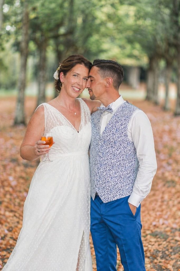 Ce couple de mariés à choisit le bar mobile pour l'animation de leur mariage